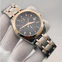 Trending men collection double tone date function working watch