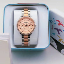 ARP Fos**l Ladies' Watch with Crystal Bezel in Rose Gold