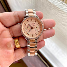 ARP Fos**l Ladies' Watch with Crystal Bezel in Rose Gold