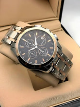 Trending men collection double tone date function working watch